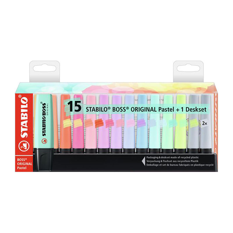 STABILO BOSS Original Pastel Highlighter Deskset 1