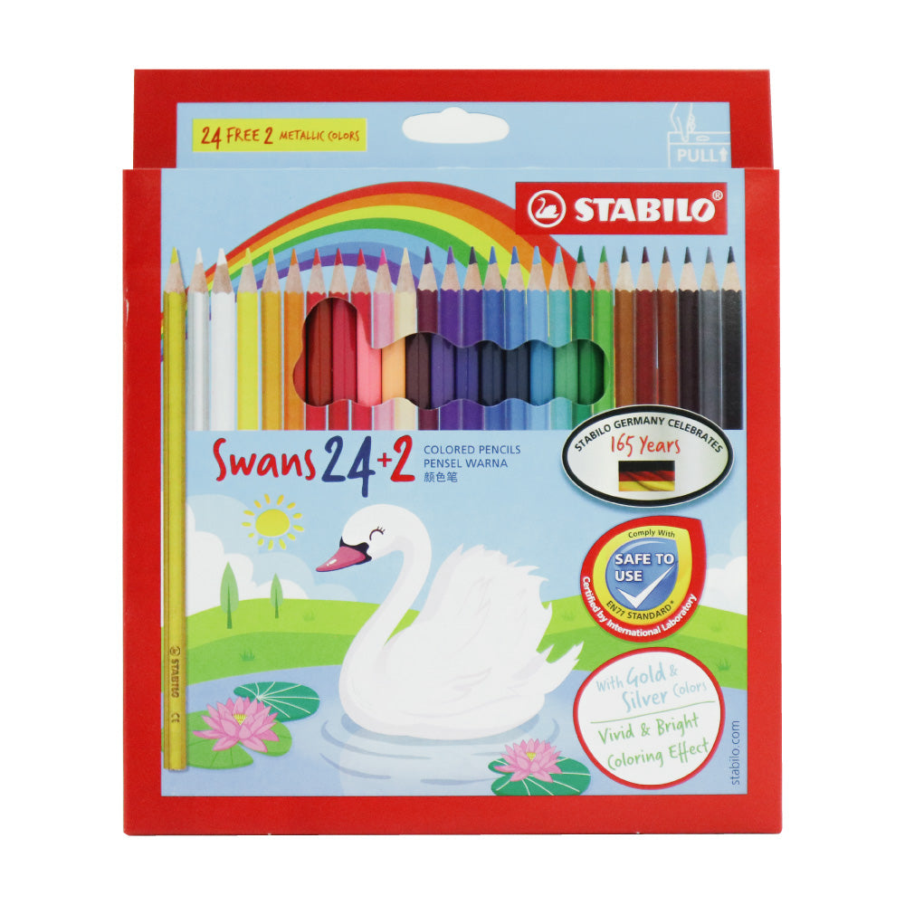 STABILO Swans Colored Pencils 26s Long