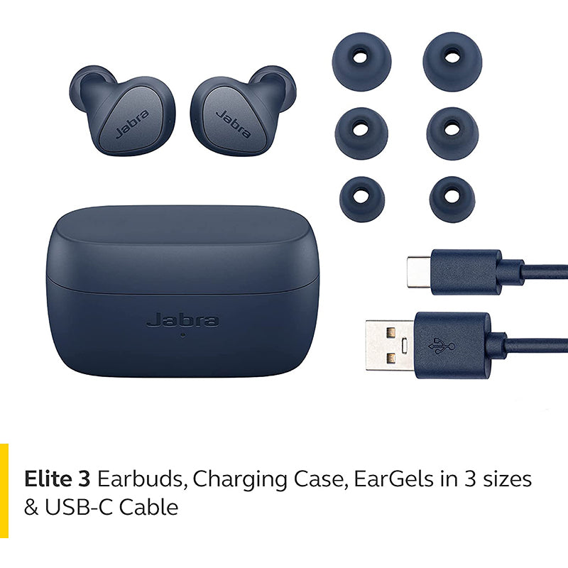 JABRA Elite 3 True Wireless Earbuds Navy Default Title