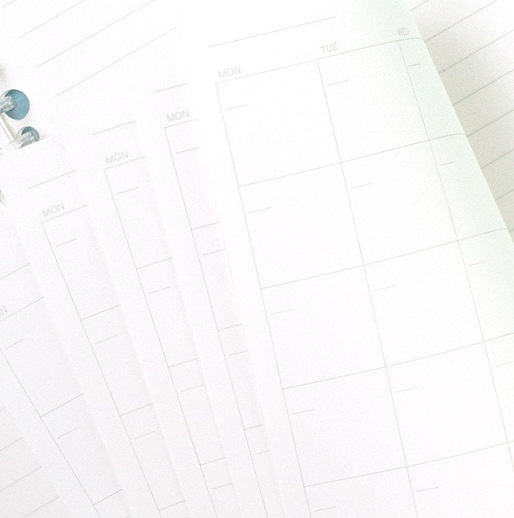 KOKUYO Campus Loose Leaf Refill B5 50s Monthly Pla Default Title