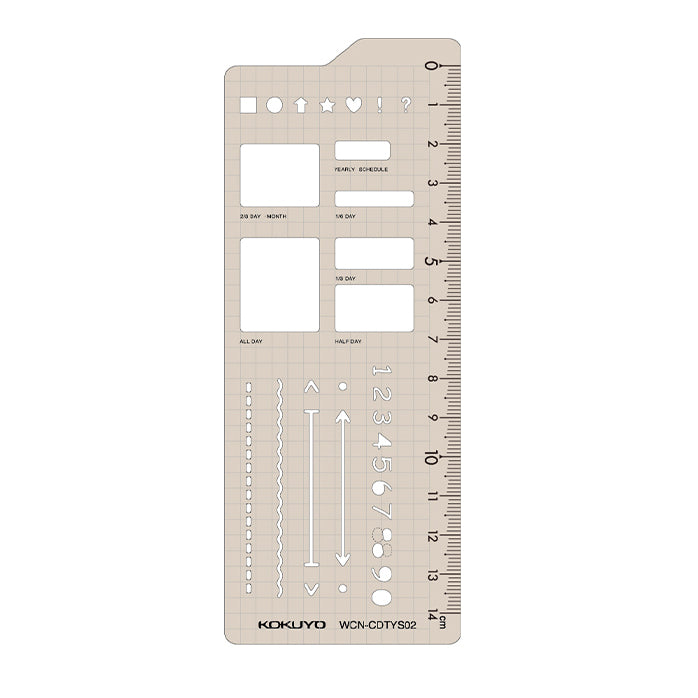 KOKUYO Campus Loose Leaf Template Ruler-Schedule Default Title