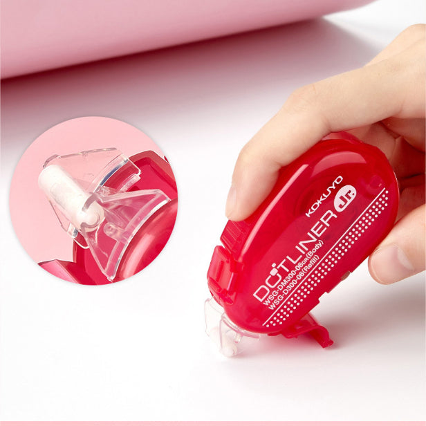 KOKUYO Dotliner Jr Rainbow 6mmx8M Red Default Title