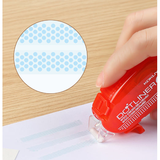 KOKUYO Dotliner Jr Rainbow 6mmx8M Black Default Title