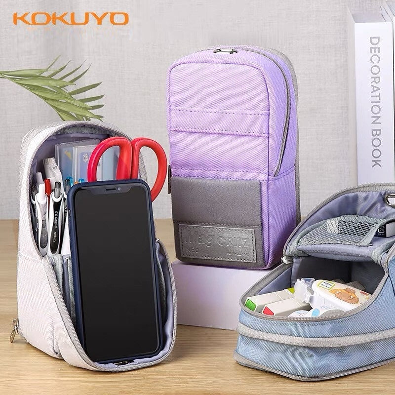 KOKUYO Pen Case Mag Critz Neo 90x75+20x175mm LGrey Default Title