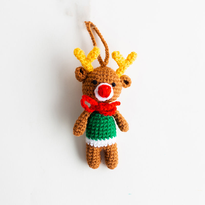 LAMETNA Christmas Ornament Reindeer with Bow Default Title