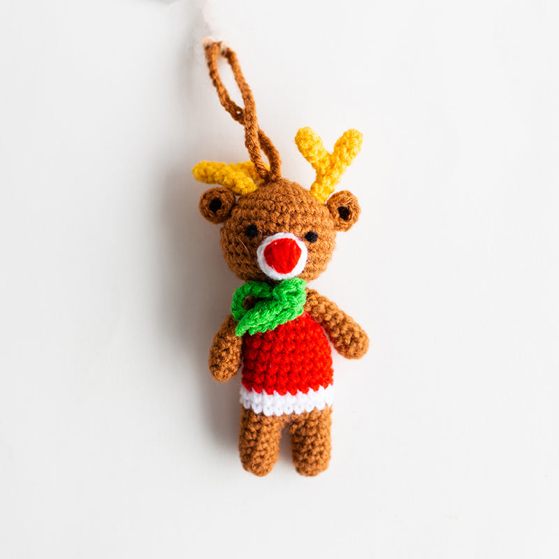 LAMETNA Christmas Ornament Reindeer with Bow Default Title