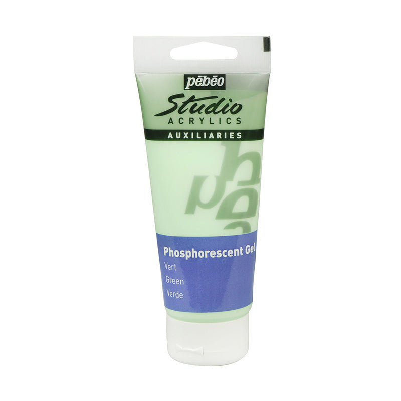 PEBEO Studio Acrylics Phosphorescent Gel 100ml Gre