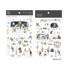 MU Print-On Sticker 2s Xmas 02-Snow Amusement Park