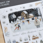 MU Print-On Sticker 2s Xmas 02-Snow Amusement Park