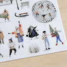 MU Print-On Sticker 2s Xmas 02-Snow Amusement Park