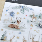 MU Print-On Sticker 2s Xmas 04-Snowy Forest In Blu