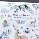 MU Print-On Sticker 2s Xmas 04-Snowy Forest In Blu