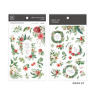 MU Print-On Sticker 2s Xmas 07-Colours Of Red & Gr