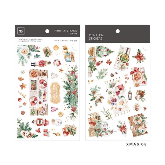 MU Print-On Sticker 2s Xmas 08-Christmas Feast
