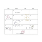 MU My Icon Clear Stamp Set Winter LE No.02