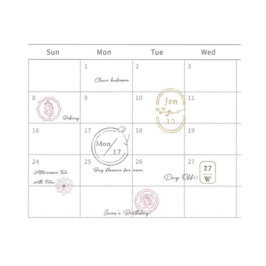 MU My Icon Clear Stamp Set Winter LE No.02