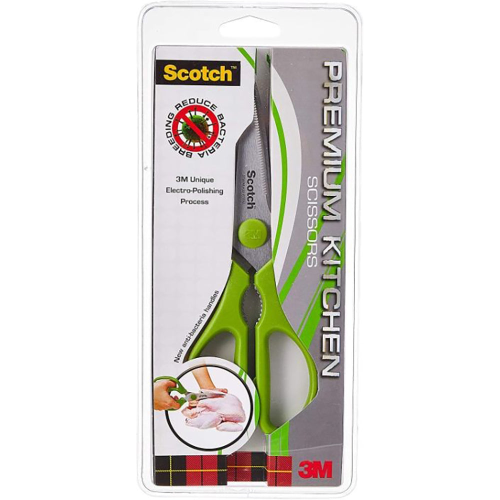 3M Scotch Scissors Premium Kitchen KS-AB Green