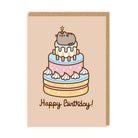 OHH DEER Card Pusheen Happy Birthday Cake