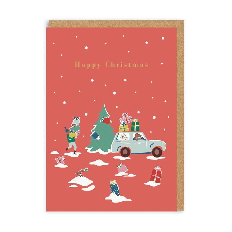OHH DEER Card Cath Kidston Happy Xmas