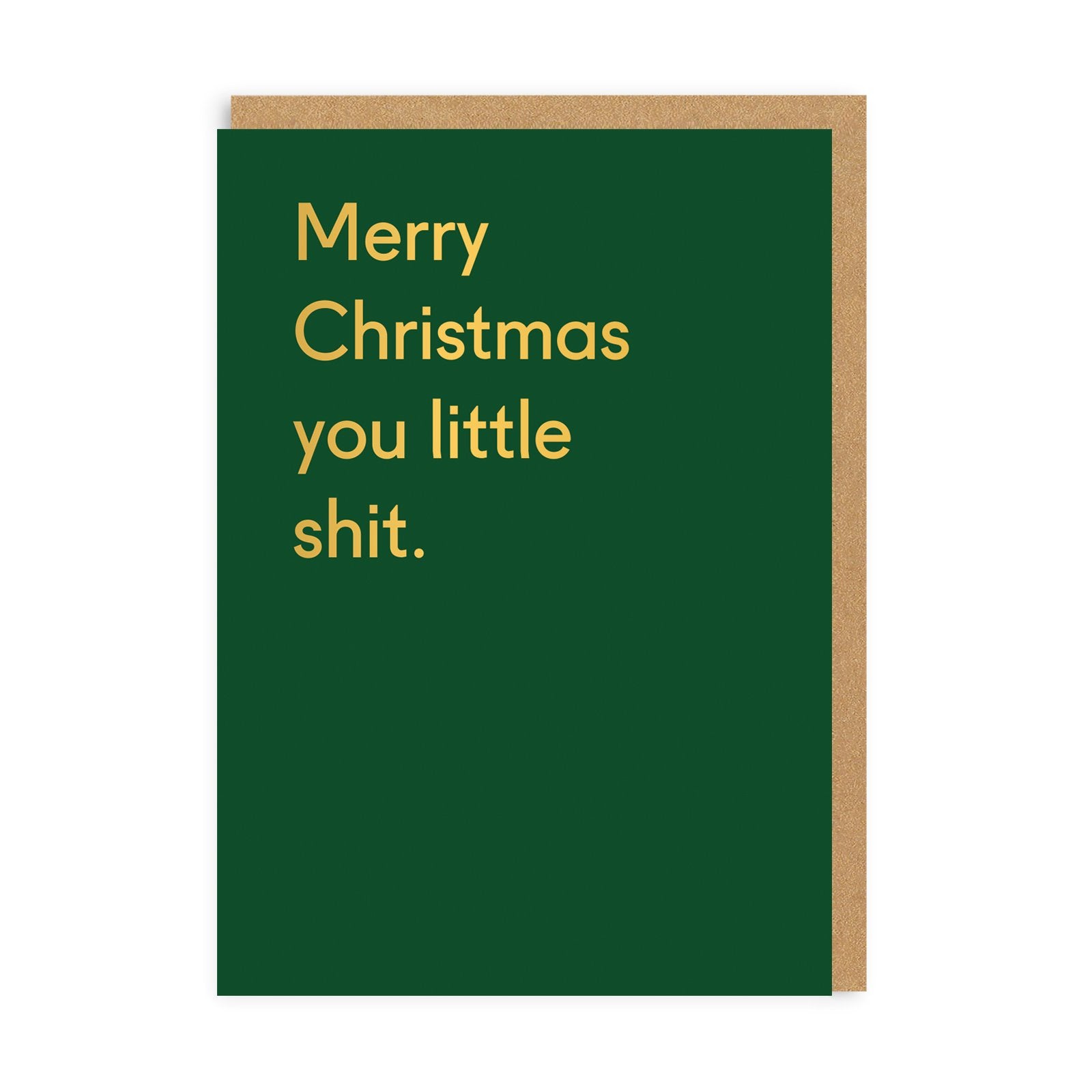 OHH DEER Card Merry Christmas You Little Shits