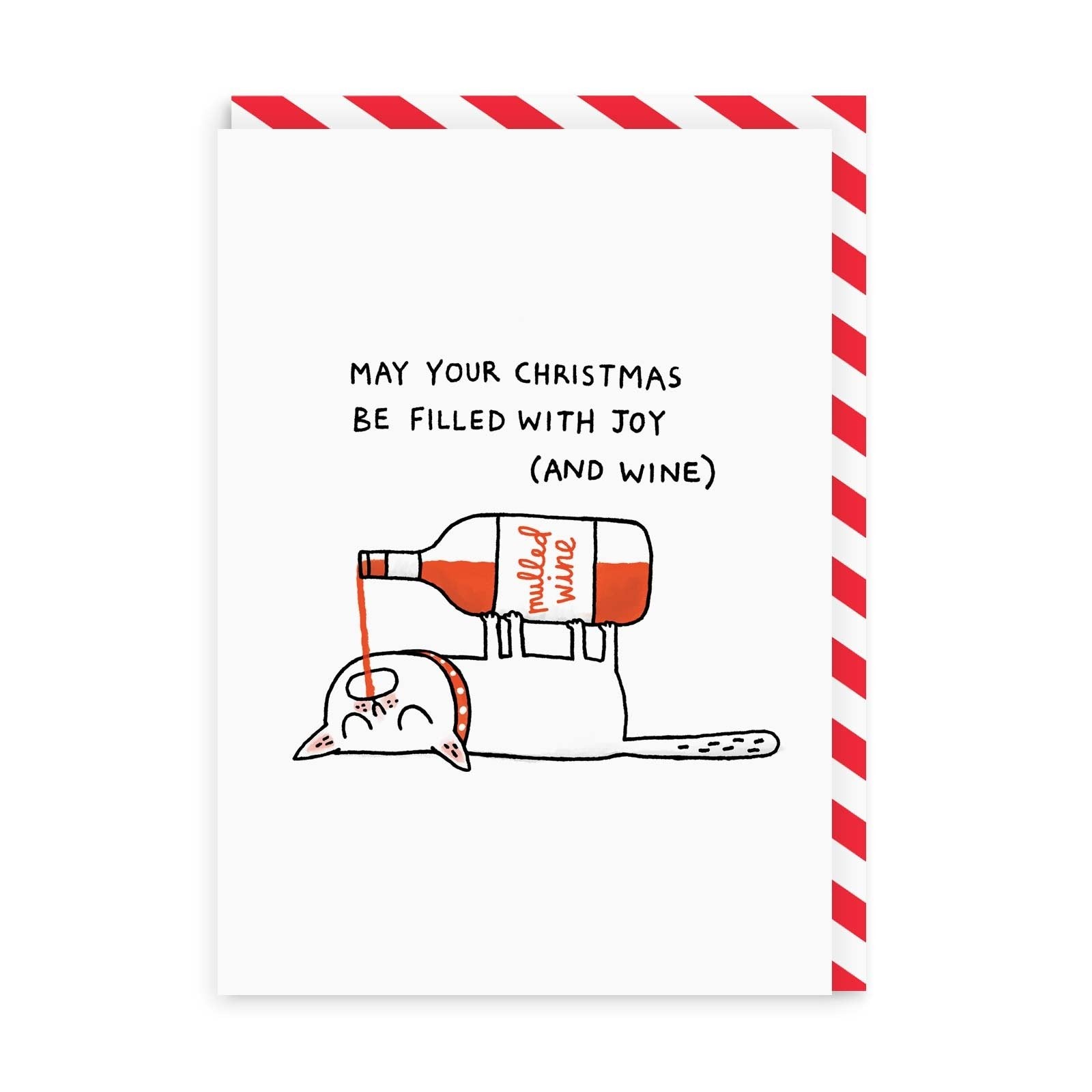 OHH DEER Card Mulled Wine Cat