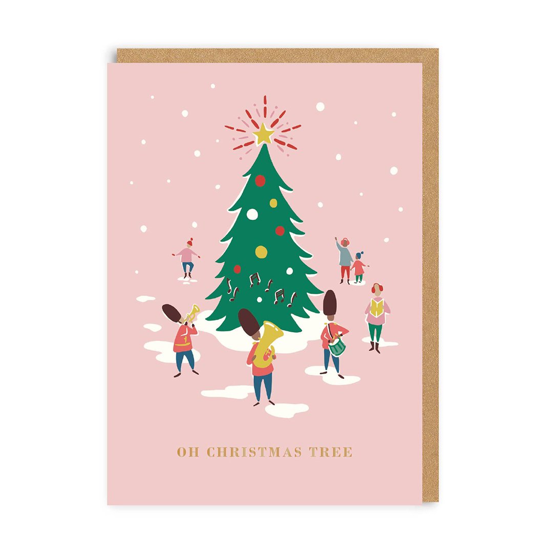 OHH DEER Card Oh Christmas Tree Band
