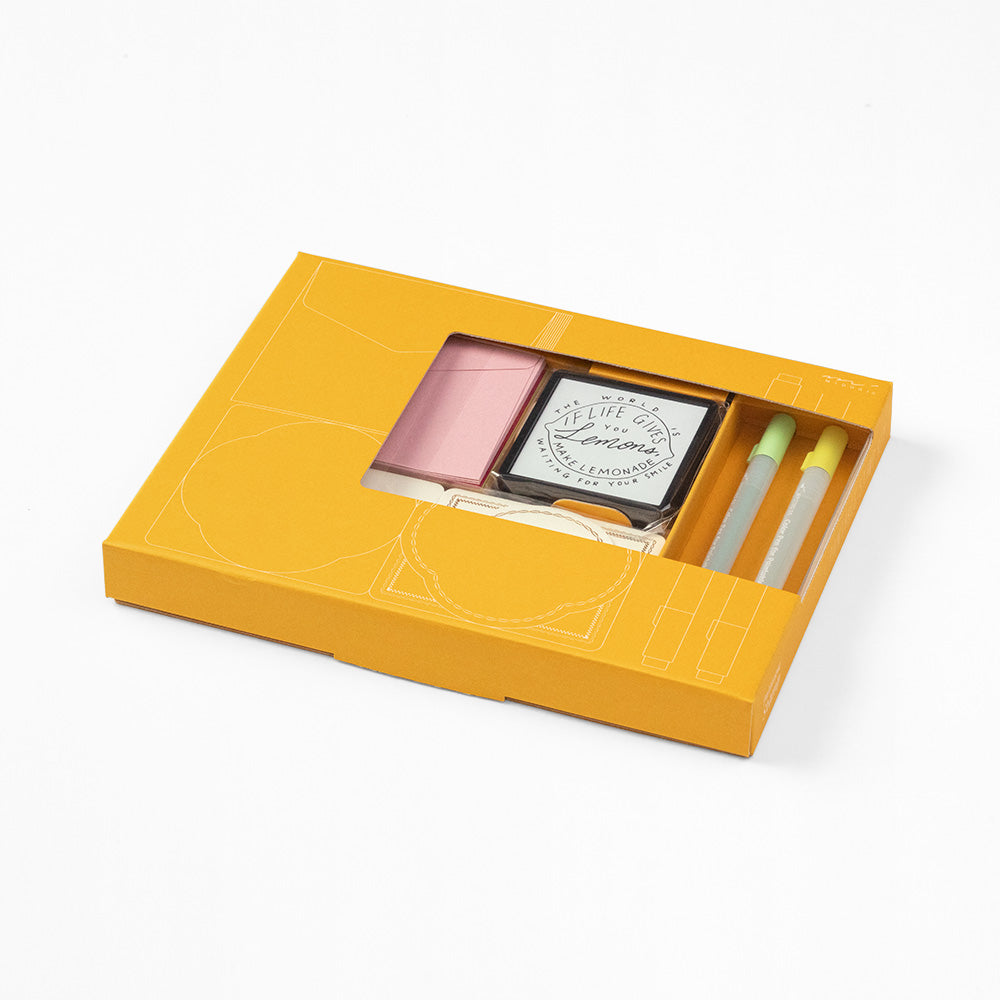 MIDORI MD Limited Edition Paintable Stamp Kit Lemon