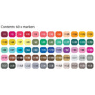 SHINHAN Touch Twin Brush Marker Set 60s Set B
