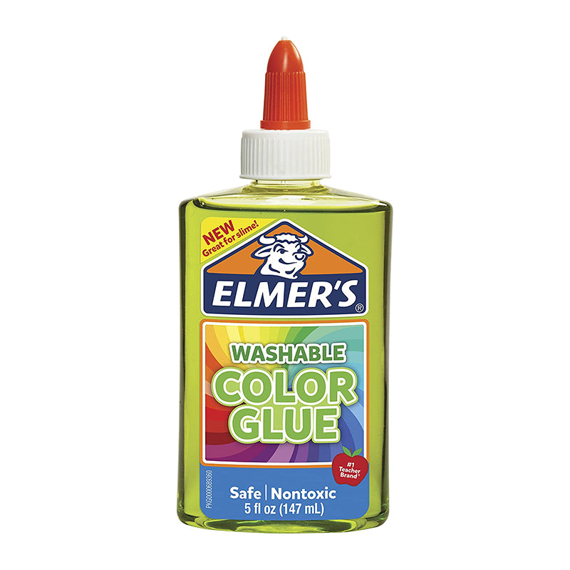 ELMER'S Washable Colour Glue 147ml Clear-Green Default Title