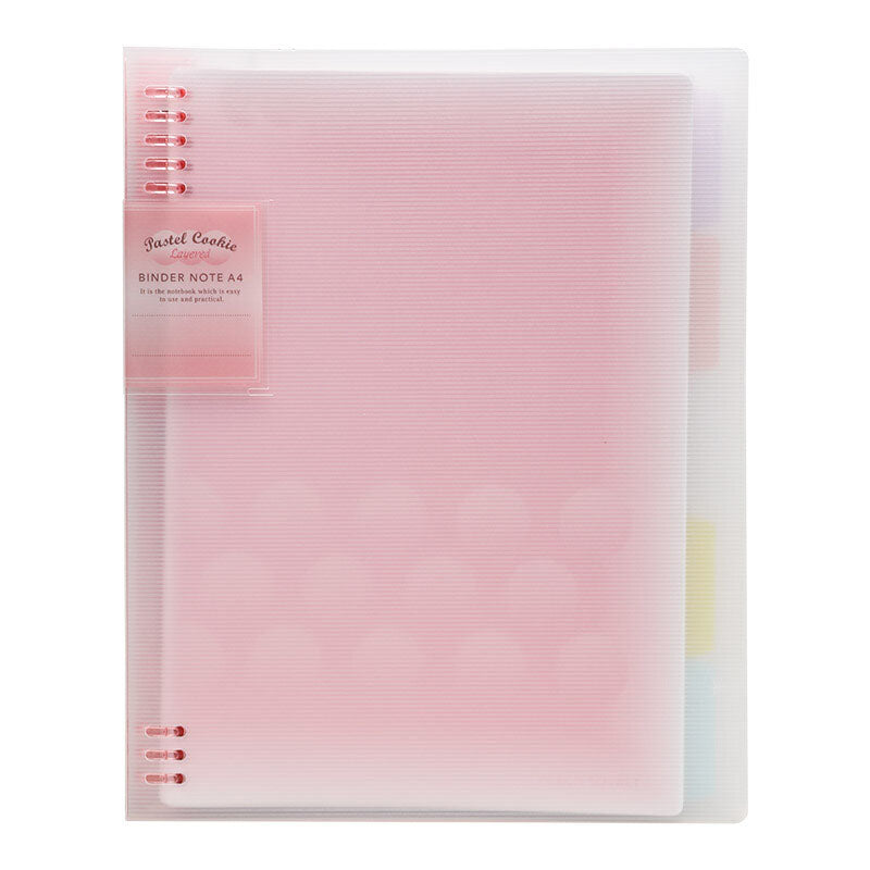 KOKUYO Pastel Cookie BinderNote 8H A4 Peach Sorbet Default Title