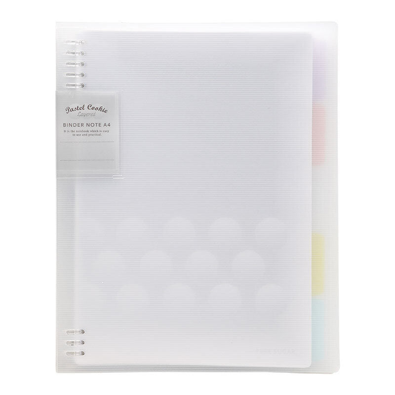 KOKUYO Pastel Cookie Binder Note 8H A4 Pure Sugar Default Title