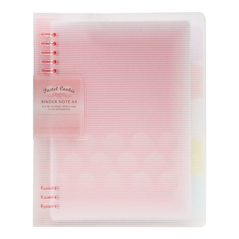 KOKUYO Pastel Cookie BinderNote 8H A5 Peach Sorbet Default Title