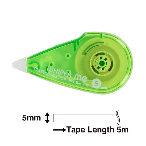PLUS Whiper Me Correction Tape WH 905 Yellow Green