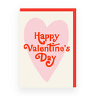 OHH DEER Card Happy Valentine's Day Retro Heart