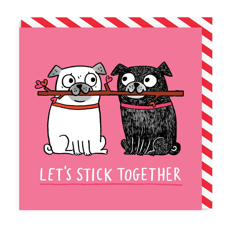 OHH DEER Card Let's Stick Together