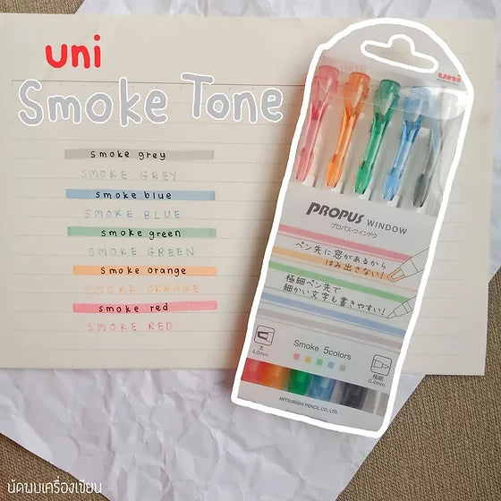 UNI Propus Window Highlighter Set of 5 Smoke Tone