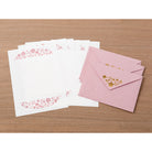 MIDORI Letter Set 506 Foil-Stamped Envelopes Flowe