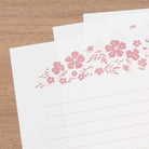 MIDORI Letter Set 506 Foil-Stamped Envelopes Flowe