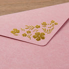 MIDORI Letter Set 506 Foil-Stamped Envelopes Flowe