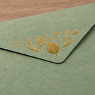 MIDORI Letter Set 507 Foil-Stamped Envelopes Leave
