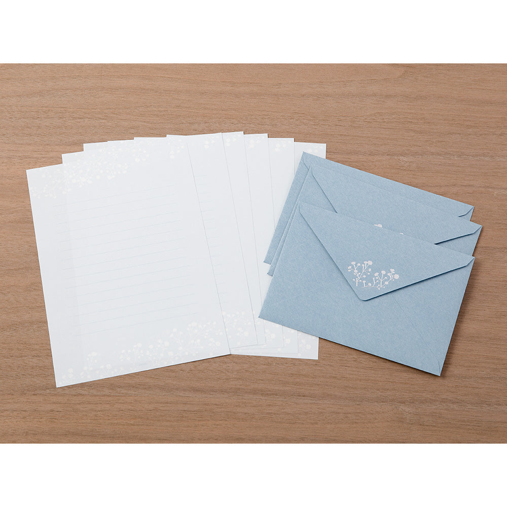 MIDORI Letter Set 508 Foil-Stamped Envelopes Gypso