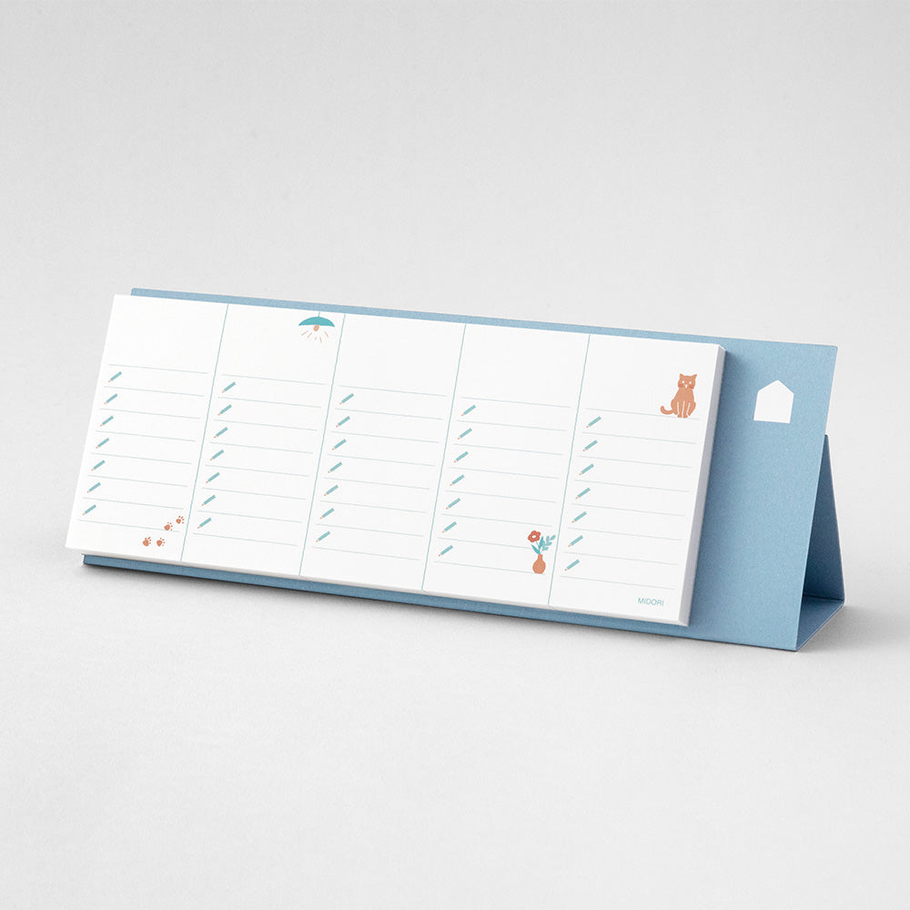 MIDORI Stand Memo Pad Horizontal Type To-Do List