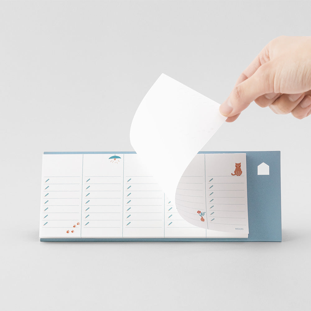 MIDORI Stand Memo Pad Horizontal Type To-Do List