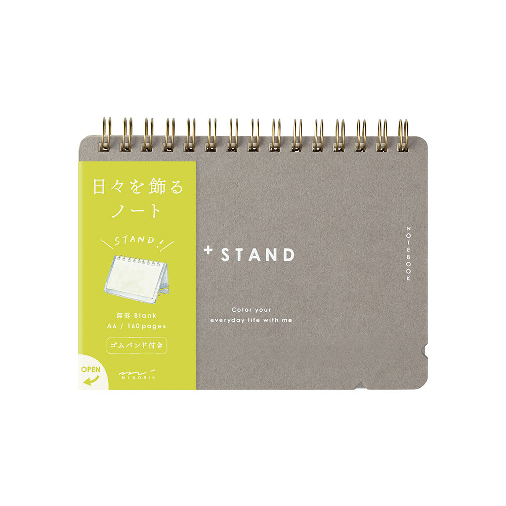 MIDORI Notebook +Stand A6 Blank