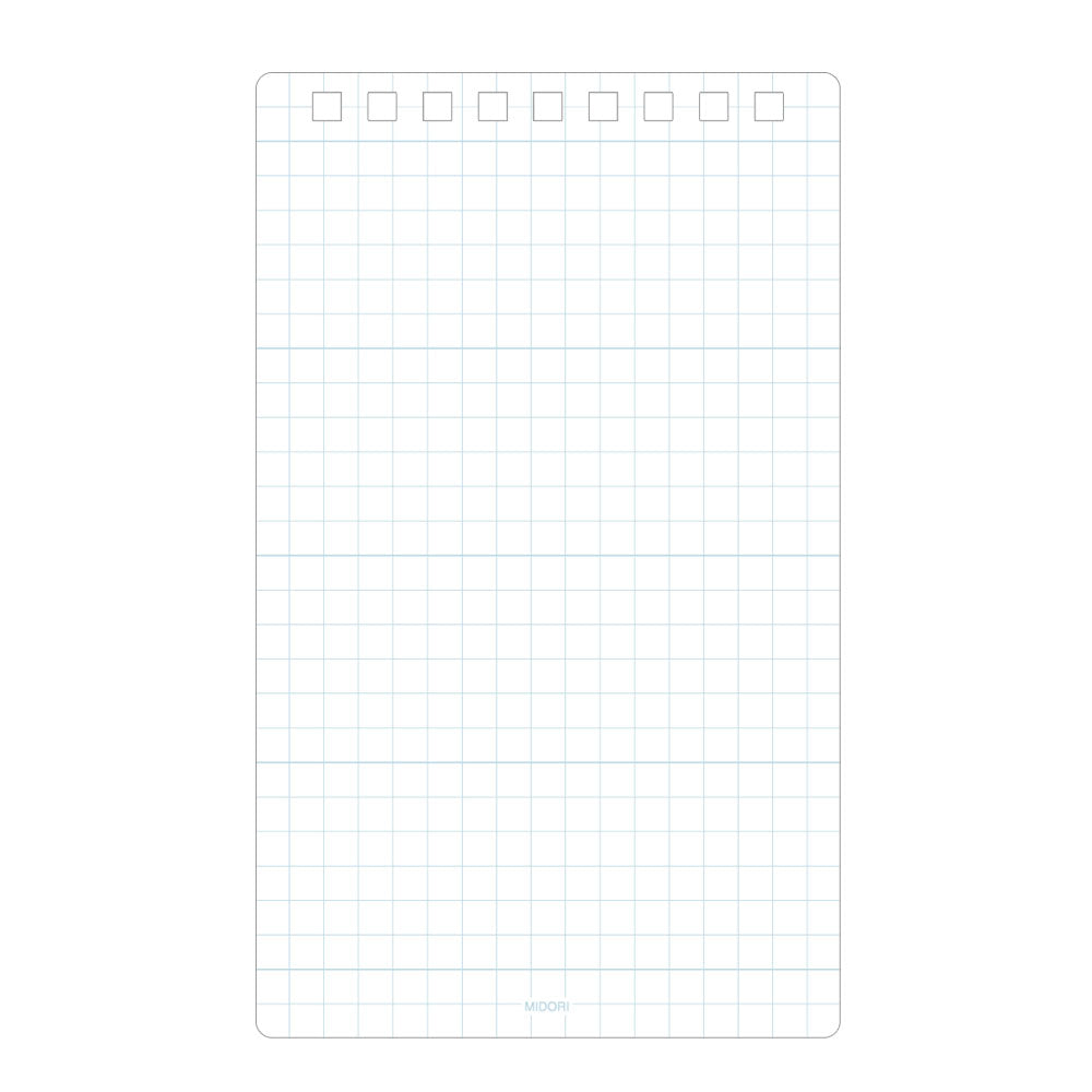MIDORI Diamond Memo L Blue Grid