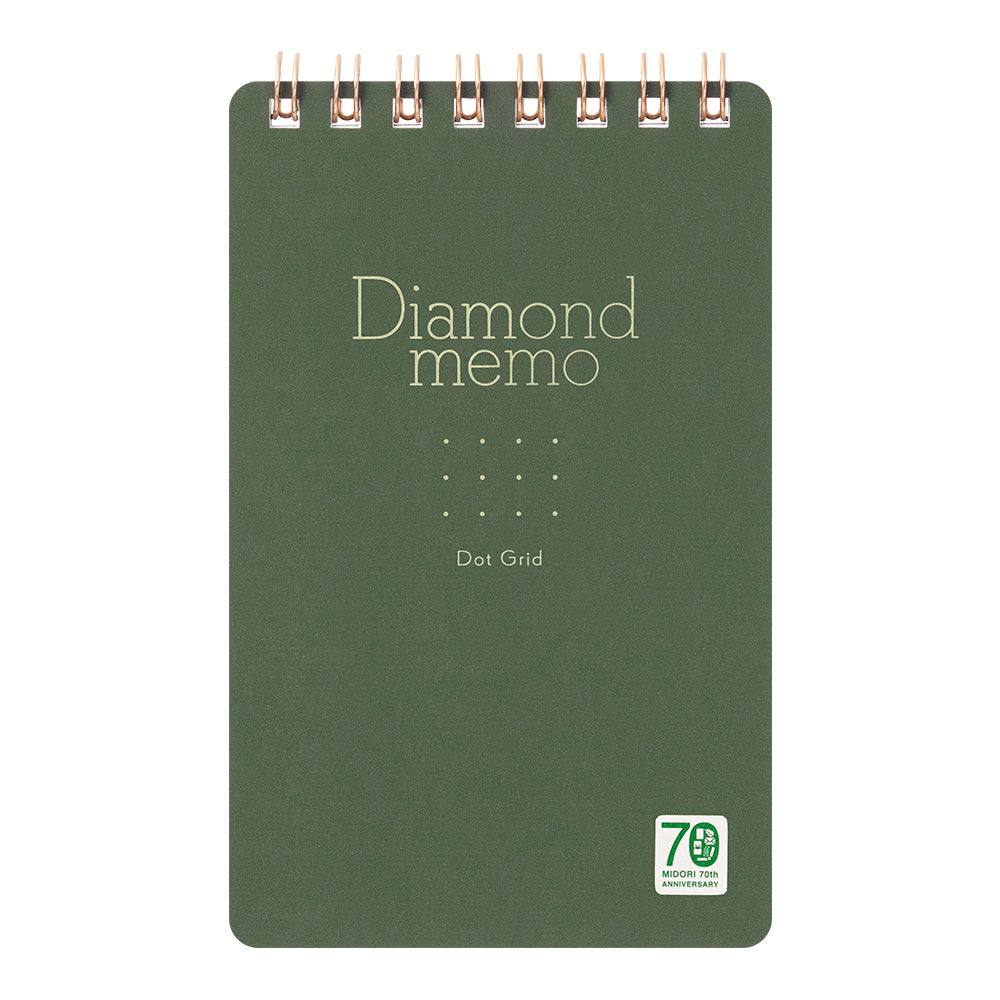 MIDORI 70th Anniv LE Diamond Memo Green Dot Grid