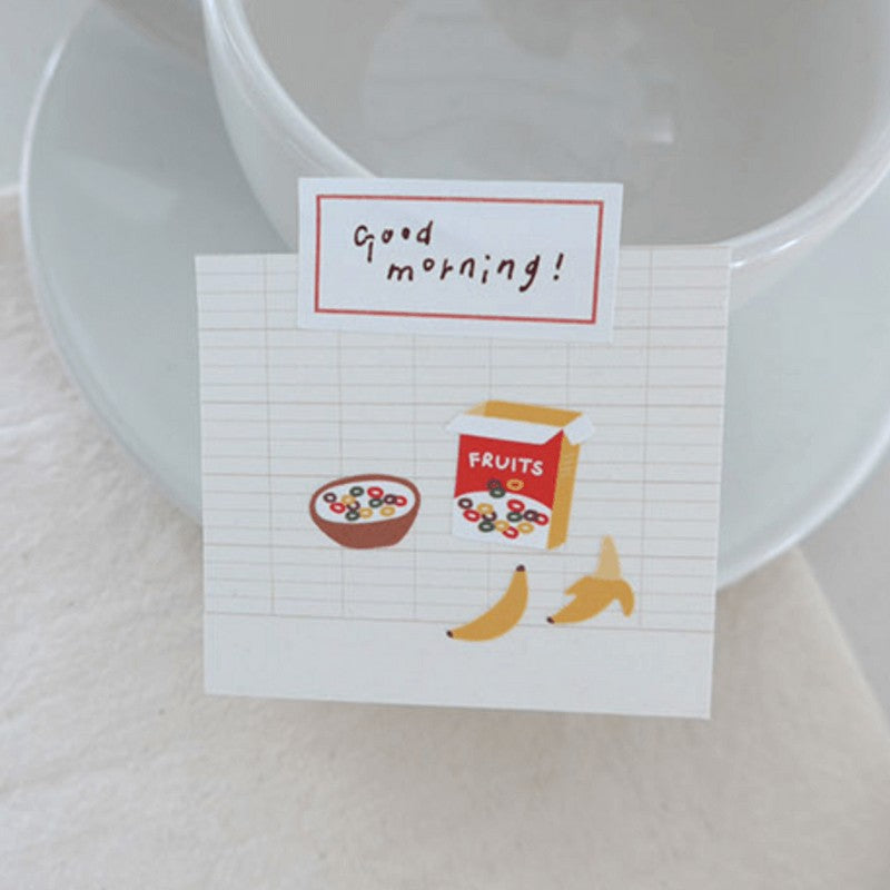 SUATELIER Stickers No.1123 Good Morning!