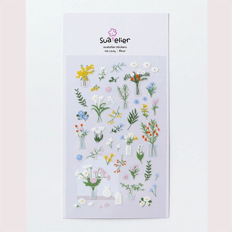 SUATELIER Stickers No.1124 Fleur