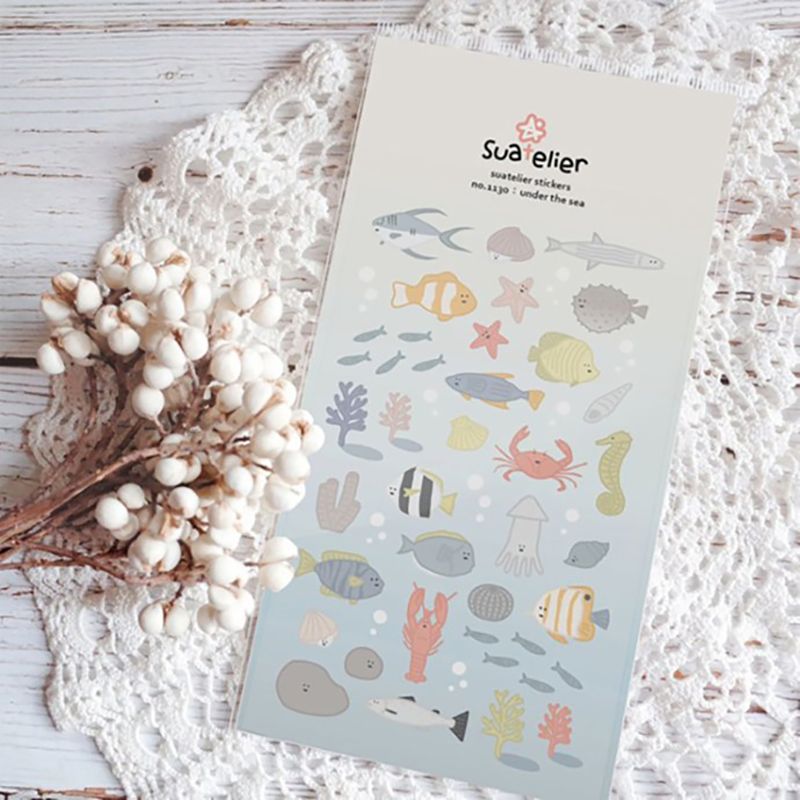 SUATELIER Stickers No.1130 Under The Sea