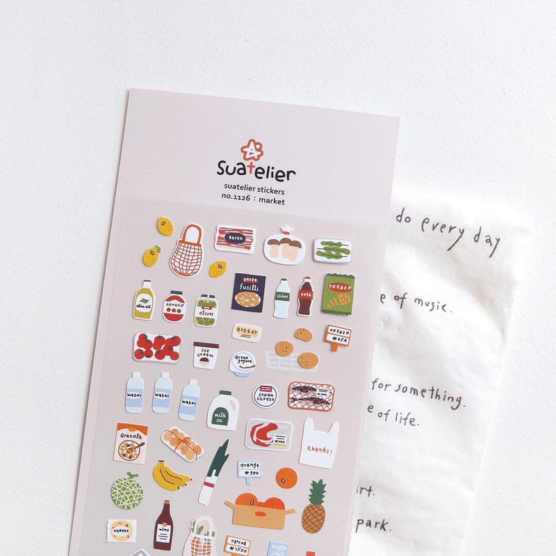 SUATELIER Stickers No.1126 Market